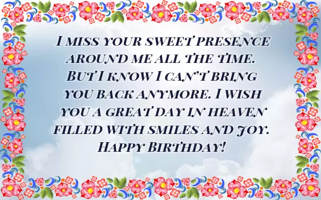 Birthday Greetings For Deceased Father