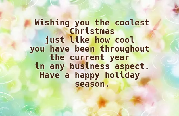 Merry Christmas To Customers