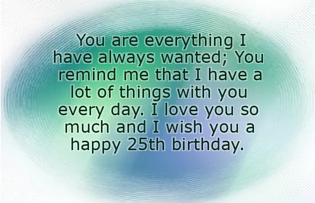 25Th Birthday Quotes For Him