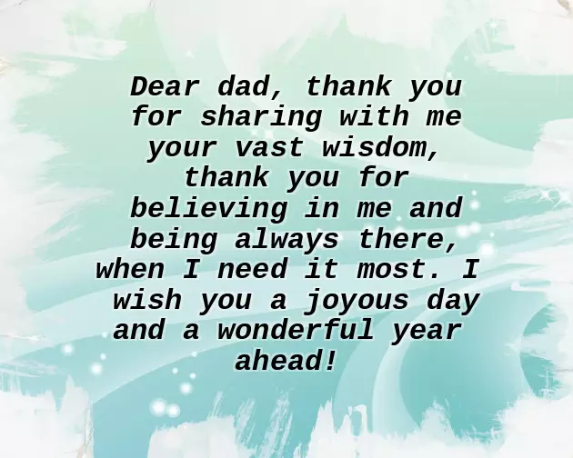 Wishes Birthday For Father