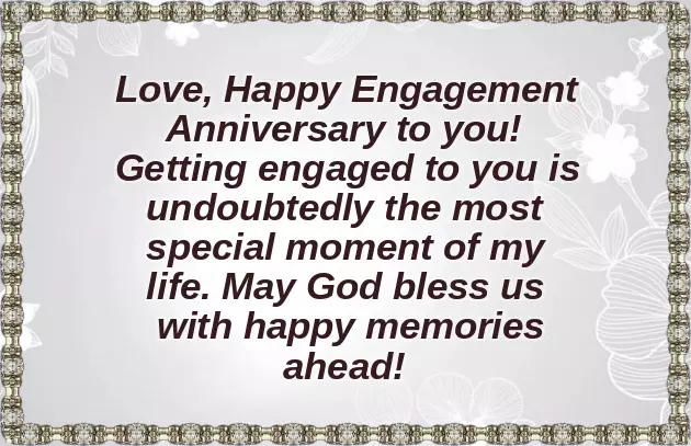 Happy Engagement Anniversary
