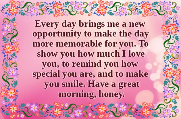 Sweet Good Morning Message To My Husband