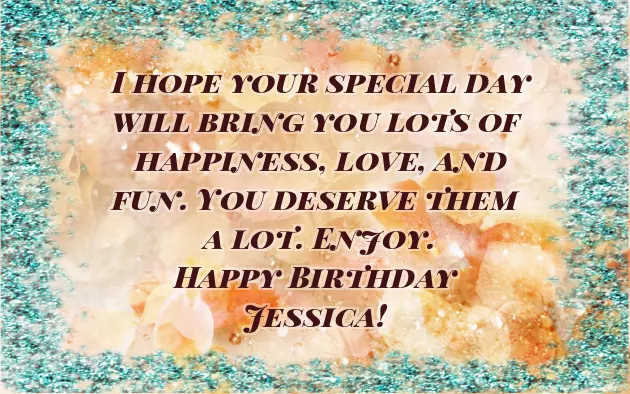 Happy Birthday Jessica