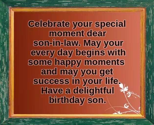 Birthday Wishes To My Son In Law Birthday Wishes To My Son In Law