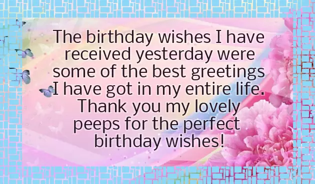 Thank You Friends For Your Wonderful Birthday Wishes