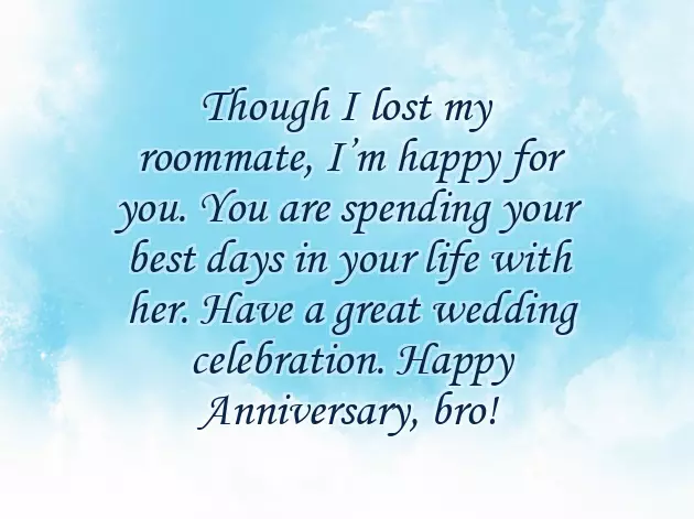 Wishing Wedding Anniversary To Brother