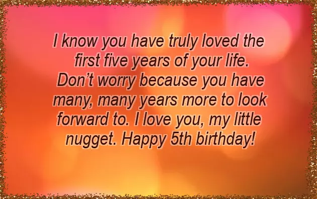 Happy Birthday Baby Girl 5 Years