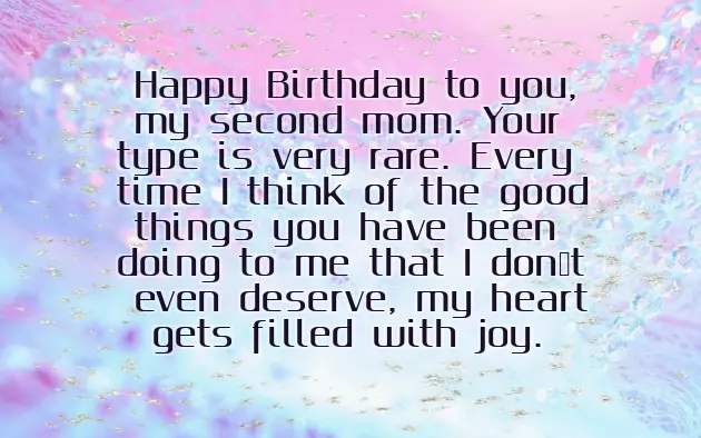 Happy Birthday My Second Mother Happy Birthday My Second Mother