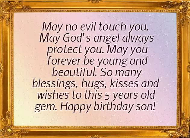 5Th Birthday Wish For Son