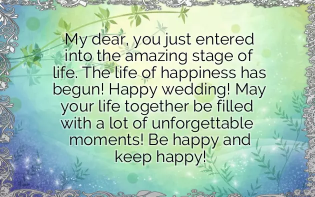 Happy Married Life Wishes For Girlfriend