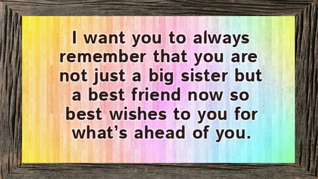 Congratulations Big Sister