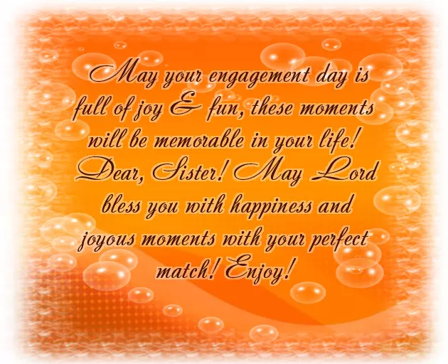 Congratulations Sister For Engagement