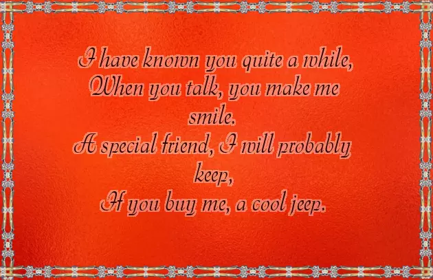 Funny Best Friend Poems For Her Birthday