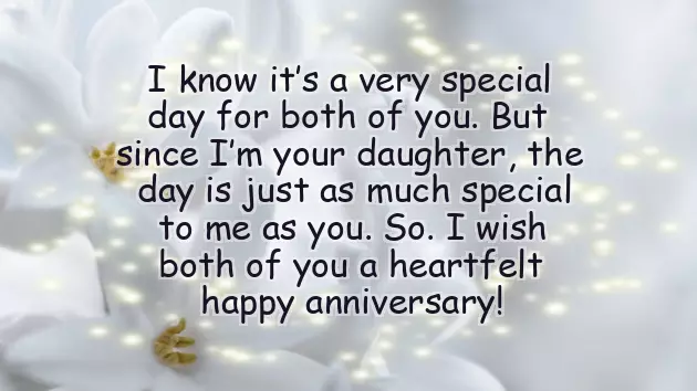 Anniversary Wishes For Mom Dad From Daughter
