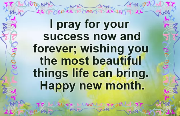 August New Month Message August New Month Message