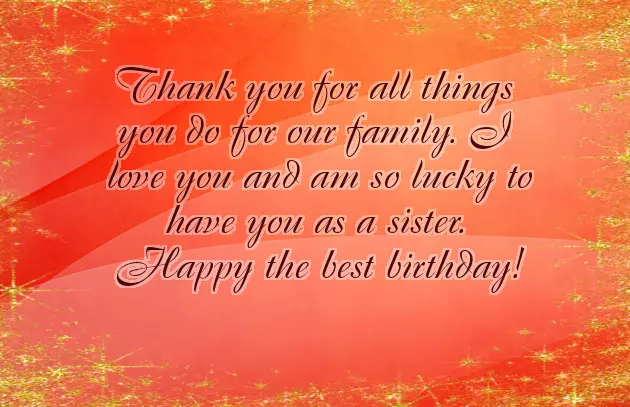 Birthday Sentence For Sister Birthday Sentence For Sister