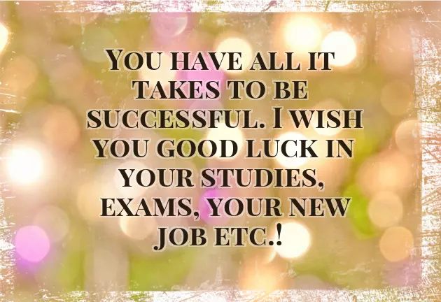 We Wish You Good Luck We Wish You Good Luck