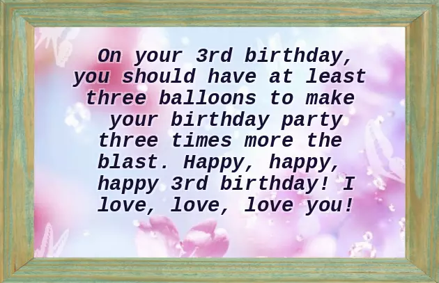 Happy 3Rd Birthday Wishes To My Son Happy 3Rd Birthday Wishes To My Son