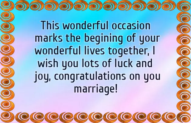 Congratulate Someone On Wedding