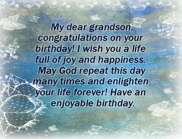 Happy Birthday To My First Grandson