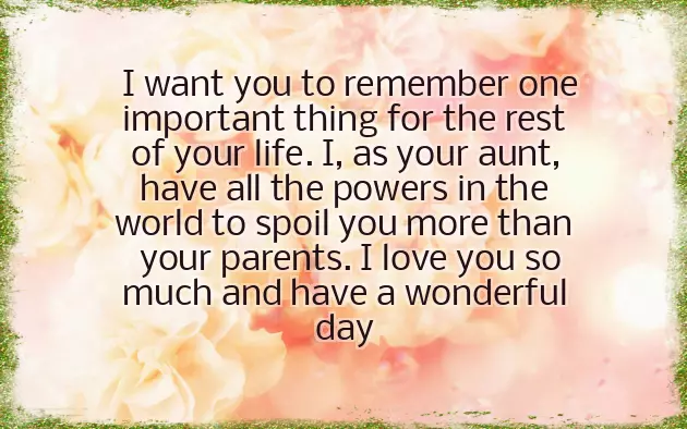 Birthday Wishes For The Best Aunt Ever