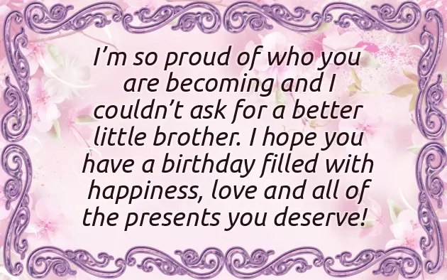 Quotes For Little Brother Birthday