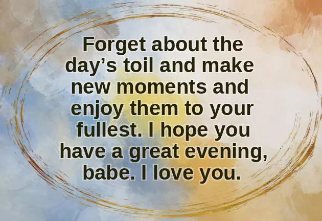 Evening Wishes Evening Wishes