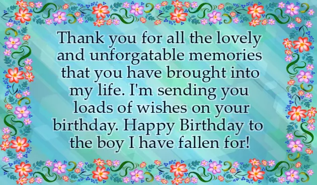Happy Birthday Wishes For Boyfriends