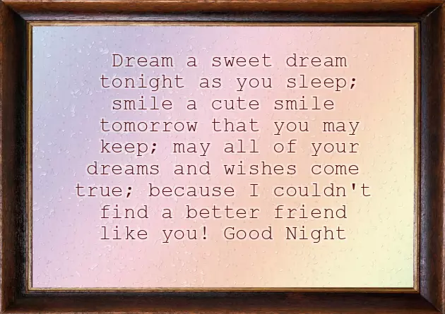 Cute Good Night Wish Cute Good Night Wish