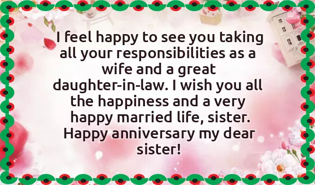 Anniversary For Sister