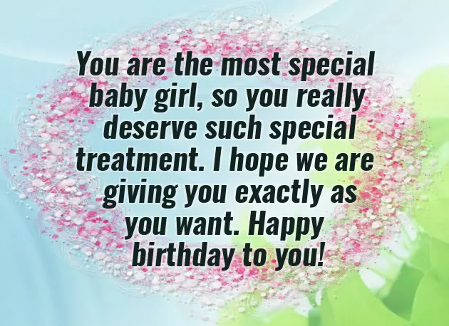 1St Birthday Greetings For Daughter