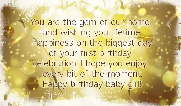 Cute Birthday Wishes For Baby Girl Cute Birthday Wishes For Baby Girl