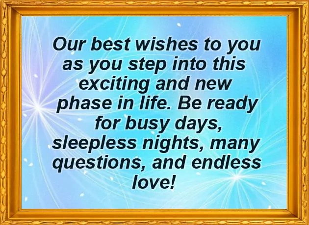 Congratulations To Become Parents