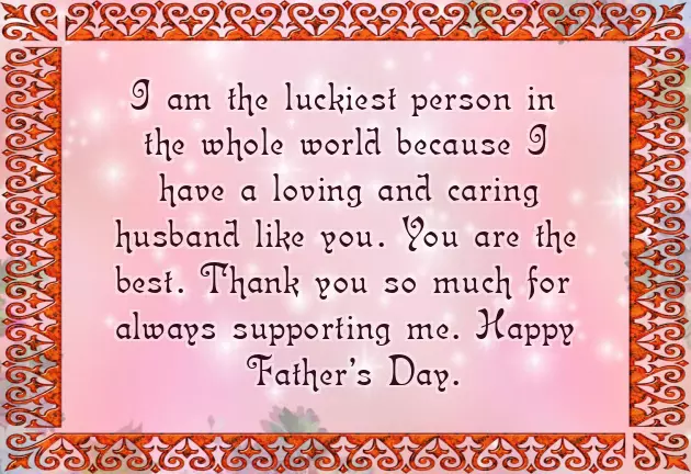 Greetings For Fathers Day To Husband Greetings For Fathers Day To Husband