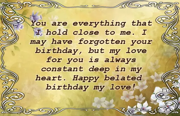 Wish You A Belated Happy Birthday Wish You A Belated Happy Birthday