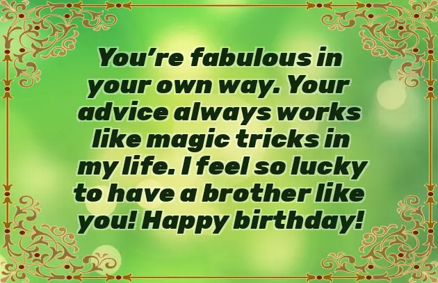 Birthday Wishes For Brother From Family