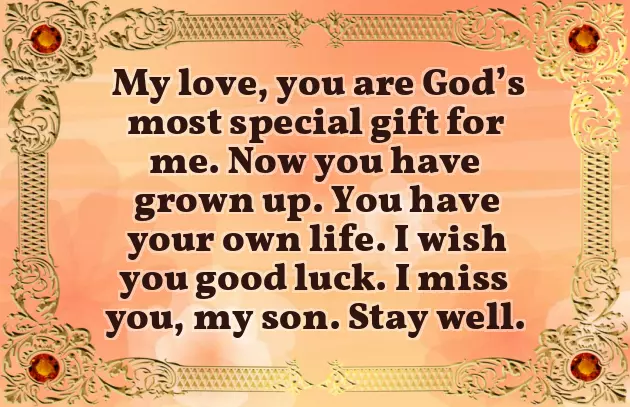 Graduation Message For Son From Mother