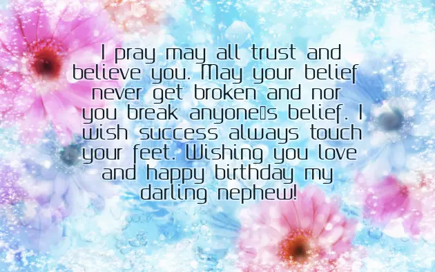 Simple Birthday Wishes For Nephew