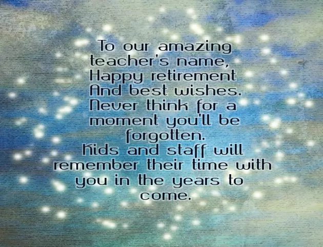 A Poem For Your Teacher