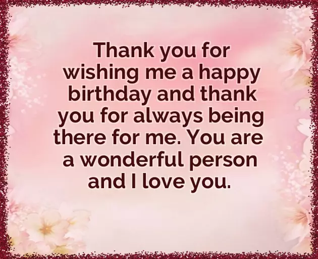 Short Thank You Note For Birthday Wishes Short Thank You Note For Birthday Wishes