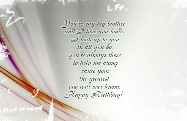 Real Brother Birthday Wishes