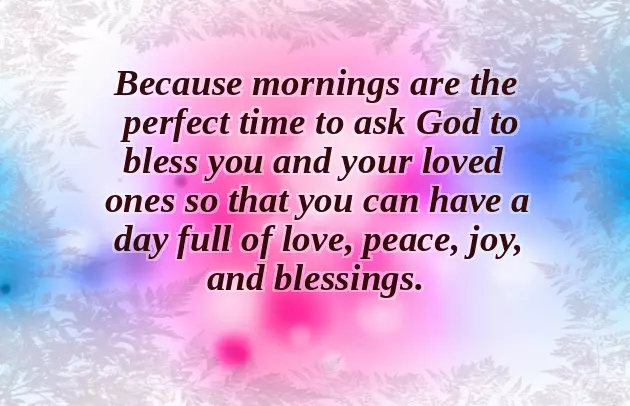 Good Morning Saturday God Bless You