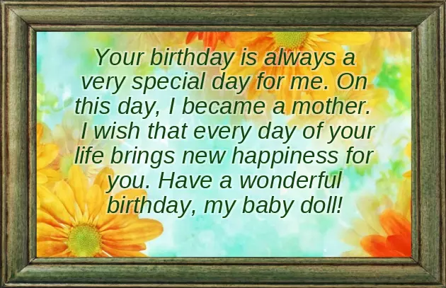 Birthday Wishes From Mum To Daughter