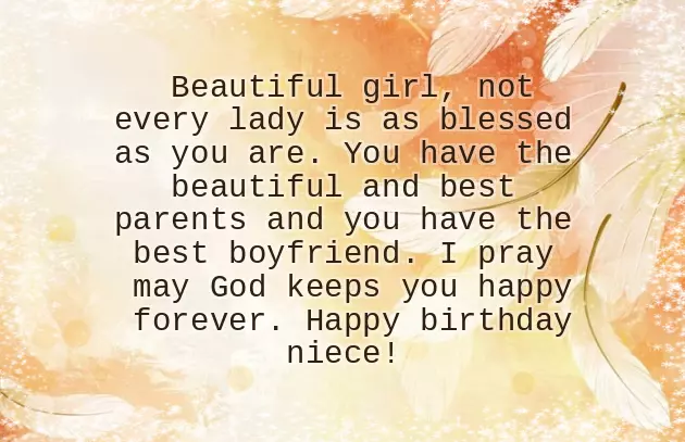 Bday Msg For Niece