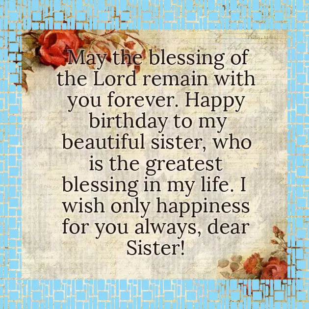 Best Wishes For Sister On Her Birthday