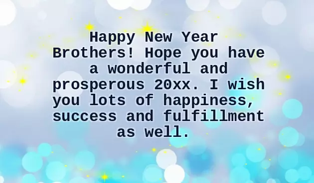 New Year Message For Brother New Year Message For Brother
