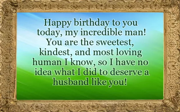 Happy Birthday Message For Husband In English