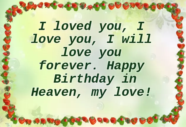 Happy Birthday To My Angel In Heaven