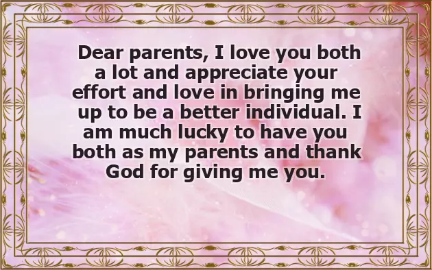 Greeting Parents Greeting Parents