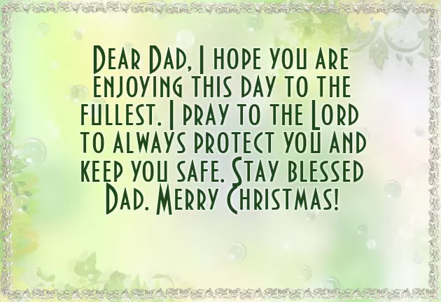 Christmas Messages For Dad